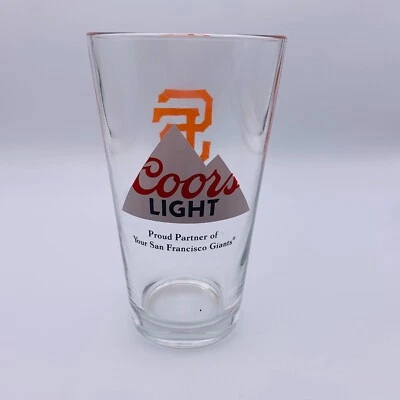 Пиво бейсбольное Coors Light MLB San Francisco Giants пинтовое стекло 16 унций 2017 - Изображение 1 из 3