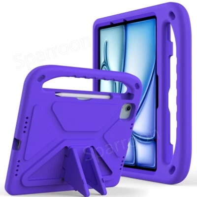 For iPad Air Pro 11 13 2024 5/6/7/8/9/10th Kids Shockproof EVA Stand Case Cover - Image 1 of 4