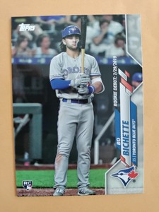 BO BICHETTE RC 2020 Topps Update #U-1 Rookie Debut Blue Jays