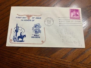 u.s. first day covers 1940 s - Scott 975 - Will Rogers - Picture 1 of 1