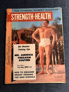 Strength & Health Magazine August 1959 Bodybuilding Terry Robinson Beefcake - Imagen 1 de 7