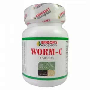 Worm-C Bakson's 75 Tablets Homeopathic Remedies - Picture 1 of 3