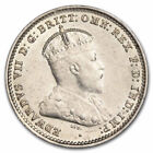 1910 Australia Silver Threepence Edward VII BU