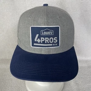 Lowes 4 PROS Hat Cap Snap Back Blue Racing Kyle Busch Nascar Mens - Picture 1 of 12