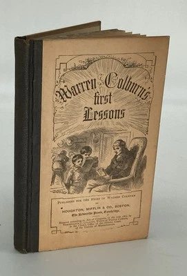 1863 Arithmetic Book Warren Colburn's First Lessons Antique Hardcover Rare - Image 1 of 4
