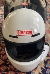 1995 Simpson Shark Forced Air Helmet With Racing Electronics Comms System, Small - Picture 1 of 9