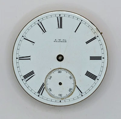 1885 Waltham Watch Movement - For Repair Or Restoration - Missing Hands - Image 1 of 3