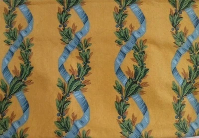 VTG Schumacher Screenprint Fabric "Colombe Laurel" 42"X 53" Edith Wharton - Image 1 of 4