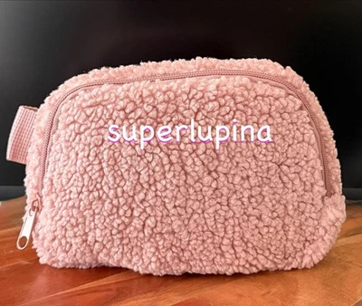 Ulta Sherpa DUSTY ROSE Belt Bag Adjustable Strap NEW 8 x 5.25 x 1.5 in - Image 1 of 4