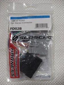 Scosche FD02B Aftermarket Stereo Wire Harness for Select 1986-97 Ford Vehicles - Picture 1 of 2