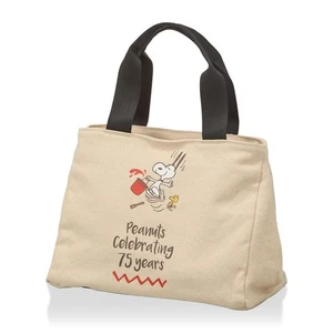 Sifre Side Button Mini Tote Bag HAP6040 Women's 75th Anniversary Snoopy Design - Picture 1 of 5