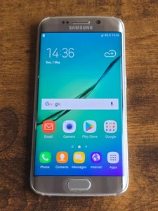 Samsung Galaxy S6 Edge G925F 32GB Unlocked Gold GOOD - Picture 1 of 6