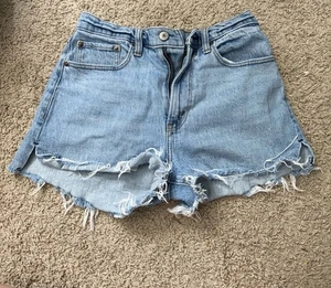 Abercrombie & Fitch The Mom pantaloncino curvo amore vita alta donna taglia 26/2 - Foto 1 di 3