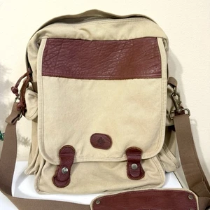 Territory Ahead Canvas Leder Kuriertasche Herren Reisetasche 16" Vintage Schulter - Bild 1 von 15