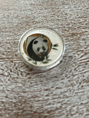 2003 China Panda Silver 1 Oz. Coin In Capsule. Free Shipping. - Image 1 of 4