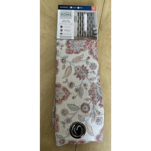 1* 50 X 84 JCP Wallace Blackout Grommet Window Curtain Panel Beige Floral Print - Picture 1 of 5