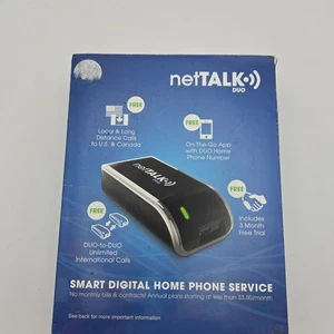 NetTalk DUO Device Free Calls to US and Canada Ethernet New - Picture 1 of 3