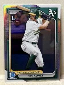 2024 Bowman Chrome Nick Kurtz 1st Bowman Chrome Refractor #BDC-56 - Picture 1 of 4