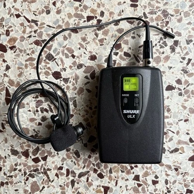 Shure ULX1-M1 Bodypack Wireless Transmitter 662-698MHz & WL184 Lavalier Mic - Image 1 of 4