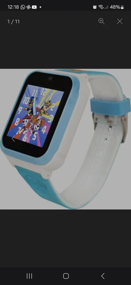 PAW PATROL Kids-Watch Kinder Armbanduhr mit lustigen Patrol Filtern Kamera Wecke - Bild 1 von 1