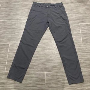Lululemon Pants Mens 34 Gray ABC Pant Classic Warpstreme 5-Pocket Chino - Picture 1 of 8