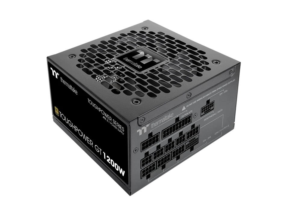 Thermaltake Toughpower GT 1200W; ATX 3.1; x2 Native PCIe 5.1 12V-2x6; Full - Image 1 of 4