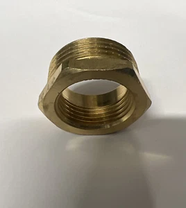 1 INCH BSP Male to 3/4 INCH BSP Female Adapter Brass Bush - Picture 1 of 5
