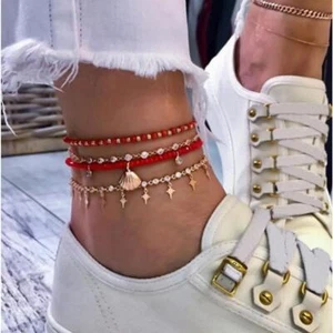 Pulsera de tobillo, perfecta para sandalias, descalza, con zapatillas o tacones altos - Imagen 1 de 4