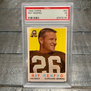 1959 Topps Ray Renfro #37 *Browns* PSA 5 EX