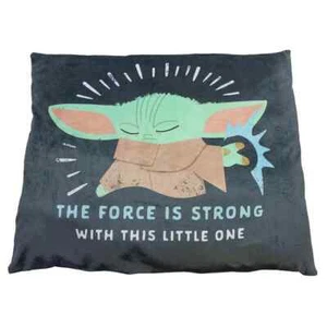 NUEVO Star Wars Mandalorian El Niño Bebé Yoda Mascota Perro Cama Almohada 24 x 20 pulgadas - Imagen 1 de 4