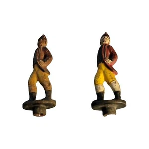 Cast Iron Figural Hessian Soldiers From A Fireplace Set.Rare Antique 1800's - Bild 1 von 10