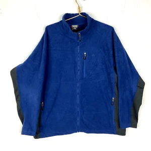 Vintage Nike Acg Therma Fit Fleece Sweater Jacket XL Blue Full Zip Outdoor - Picture 1 of 3