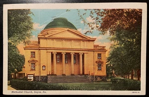 Vintage Postcard 1970 Methodist Church, Sayre, Pennsylvania (PA) - Picture 1 of 2