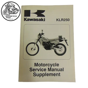 KAWASAKI 1985 - 2004 KLR250 MOTORCYCLE SERVICE MANUAL SUPPLEMENT - Picture 1 of 12