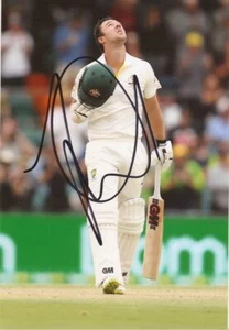 AUSTRALIA: TRAVIS HEAD SIGNED 6x4 TEST CENTURY ACTION PHOTO+COA - Picture 1 of 1