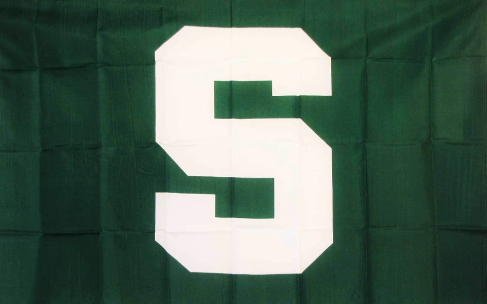 MICHIGAN STATE SPARTANS "S" 3X5 POLI BANDERA Foto 1 de 1