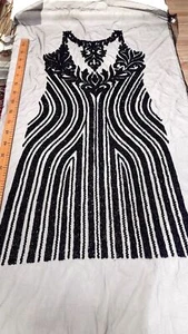 Black color embroidery couture lace set - Picture 1 of 1