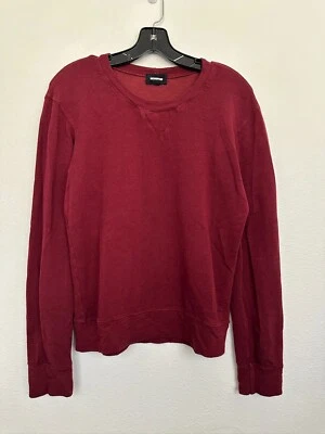Sudadera Monrow Supersoft Cuello Redondo Borgoña Rojo Athleisure EE. UU. Para Mujer Mediana Foto 1 de 4