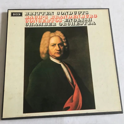 BRITTEN BACH Brandenburg Concertos 1-6 Decca 2LP Vinyl Box SET 410-11 *WR - Image 1 of 4