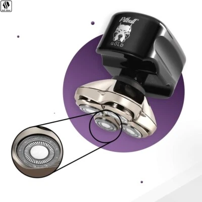 Skull Shaver Pitbull GOLD Pro Electric Razor Rotary Shaver For Wet/Dry Shaving - Image 1 of 4