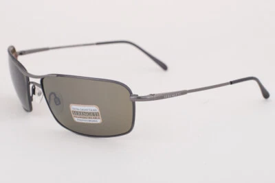 Serengeti FIRENZE Satin Dark Gun / 555nm Polarized Green Sunglasses 7112 63mm - Imagem 1 de 3