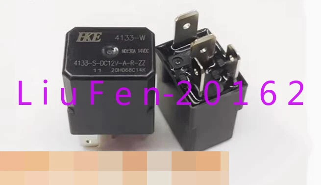 3pcs used HKE 4133-S-DC12V-A-R-ZZ Relay 4 pin 30A - Image 1 of 1