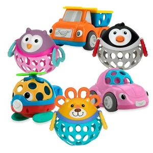 Nuby Silly Shakers Tumble Tots Rattle - Interactive - 3+ Months - BPA Free - Picture 1 of 37