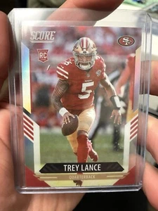 Trey Lance 2021 Panini Chronicles Score Silver Prizm Rookie Card #404 RC - Bild 1 von 2