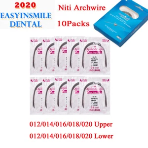 Dental Orthodontic Niti Arch Wire Nature Round Form Archwire 10Packs EASYINSMILE - Picture 1 of 12