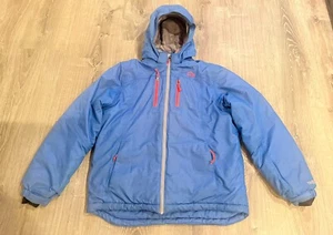 LL Bean Kids' Waterproof Wildcat Ski Jacket Blue Orange Size XL /18 - Picture 1 of 11