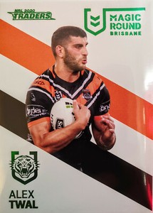 2020 NRL Traders Magic Round Parallel Card ALEX TWAL WESTS TIGERS MRP16