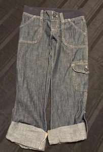 The Children’s Place Girl Denim Capri Size 8 - Picture 1 of 4