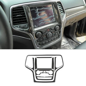 Carbon Fiber Dashboard Navigation Panel Trim For Jeep Grand Cherokee 2014-2018 - Picture 1 of 7