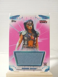 2021 Topps WWE Women's Division EMBER MOON Royal Rumble Mat Relic Card /150 PINK - Bild 1 von 2